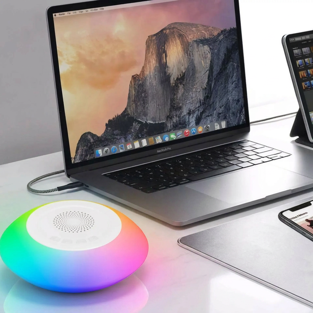 Floating Bluetooth Speaker with LED Lights